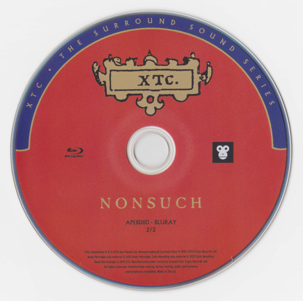 XTC Nonsuch 5.1 Blu-Ray
