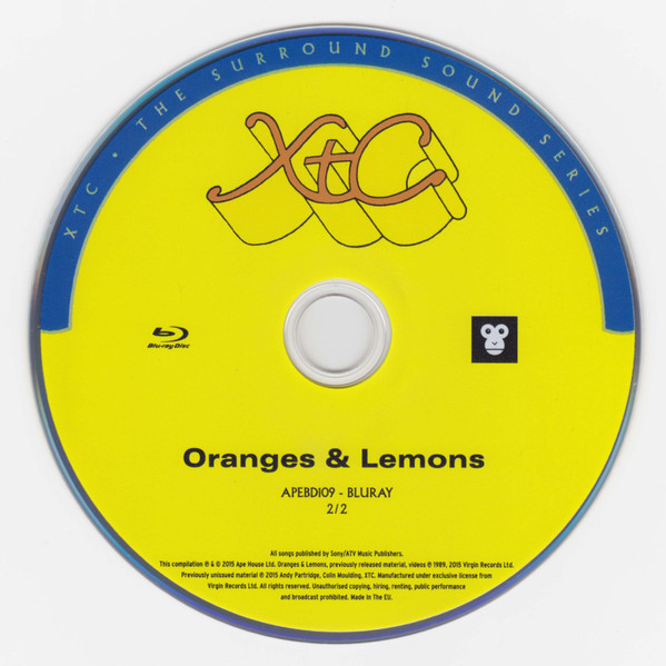 XTC Oranges & Lemons 5.1 Blu-Ray