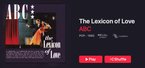 ABC The Lexicon of Love Steven Wilson