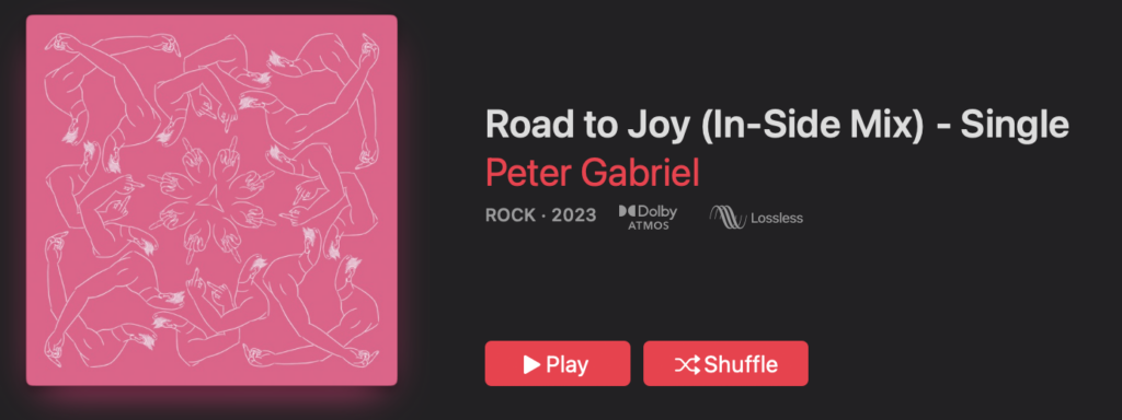 Peter Gabriel Road To Joy Atmos