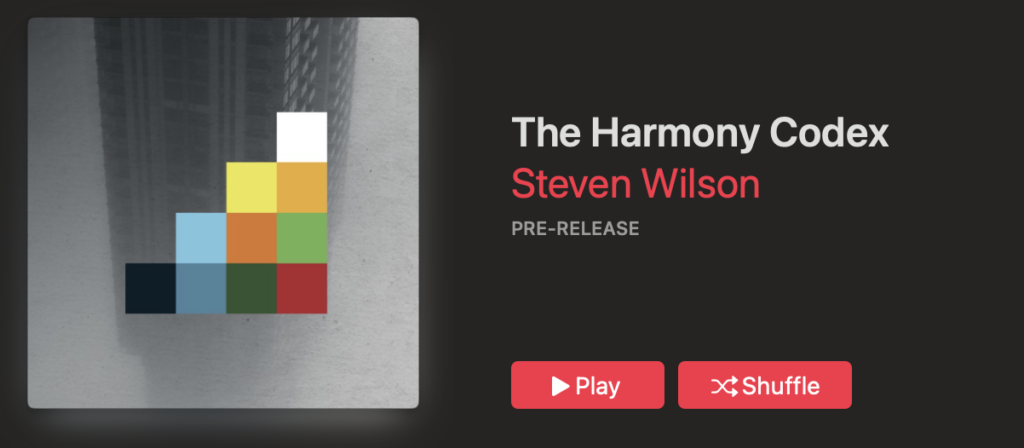 Steven Wilson Harmony Codex Dolby Atmos Blu-Ray
