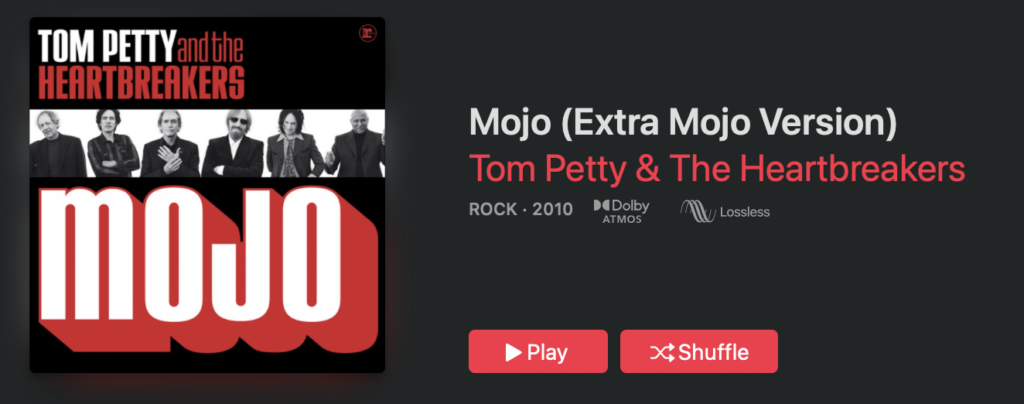 Tom Petty Mojo Atmos