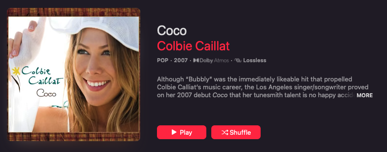 Colbie Caillat Dolby Atmos