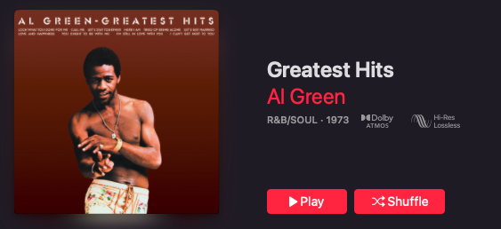 Al Green Hits Dolby Atmos