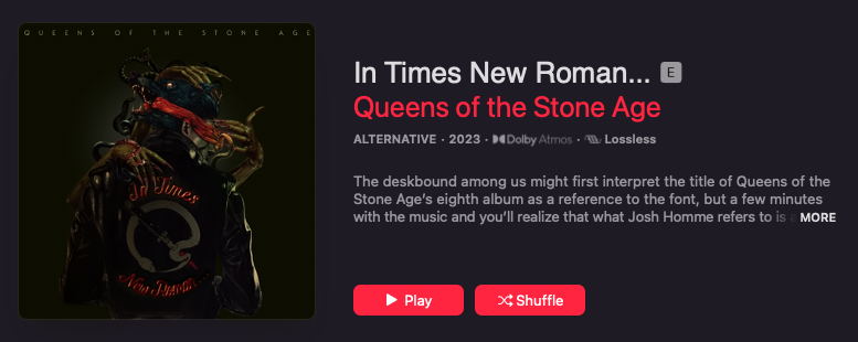 Queens Stone Age Times New Roman Dolby Atmos MKV TrueHD IAA