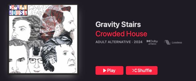 Crowded House SDE Gravity Stairs Dolby Atmos Blu-Ray IAA